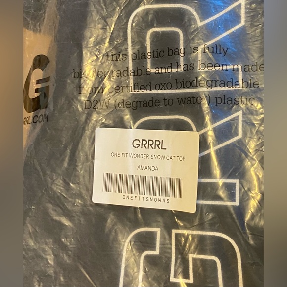 Grrrl clothing crop top long sleeve NWT - Picture 4 of 6